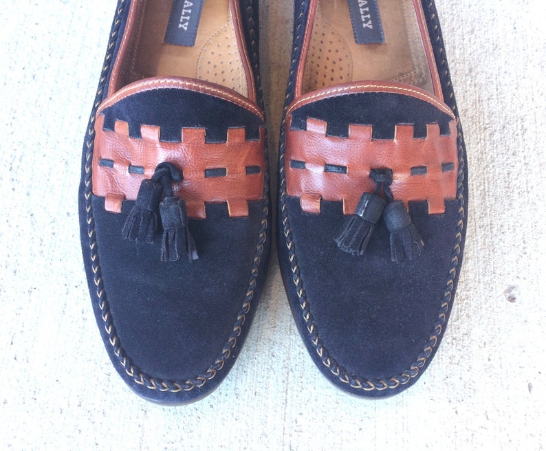 suede bally shoes 80's