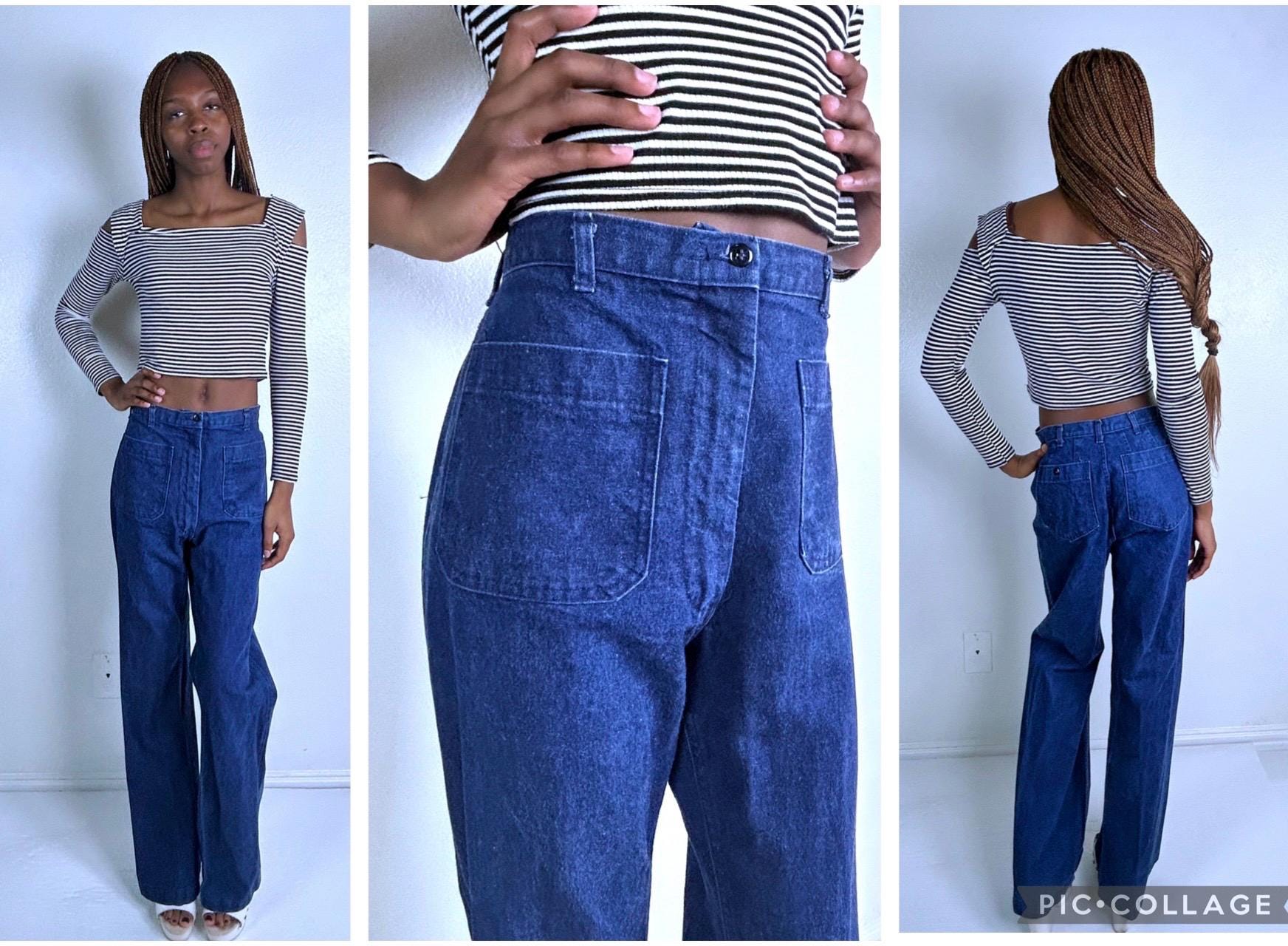 Vintage Cotton Navy Sailor Pants - Etsy