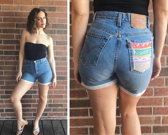 mom jeans shorts levis