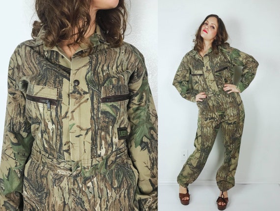 vintage 80s LIBERTY Camo Print BOILER SUIT Large/3
