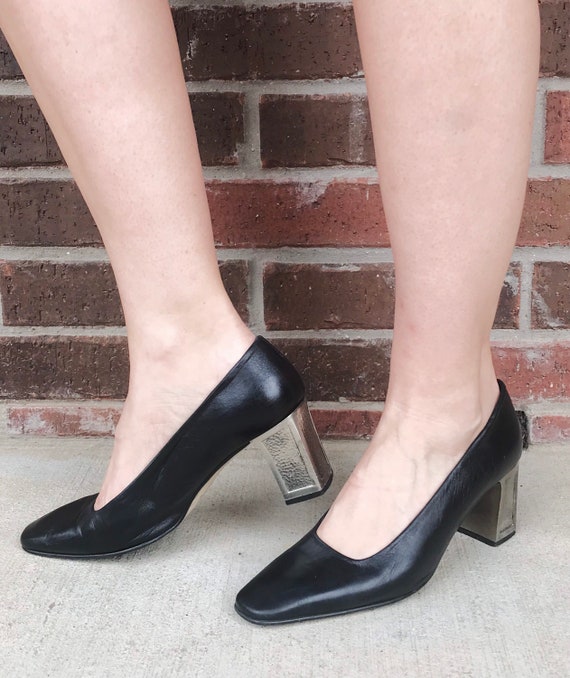 Vintage 90s Black BANGED METAL Chunky 