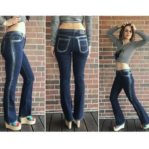 Vintage 2000s Low Rise Studded Flare Jeans Small 7 Britney Etsy