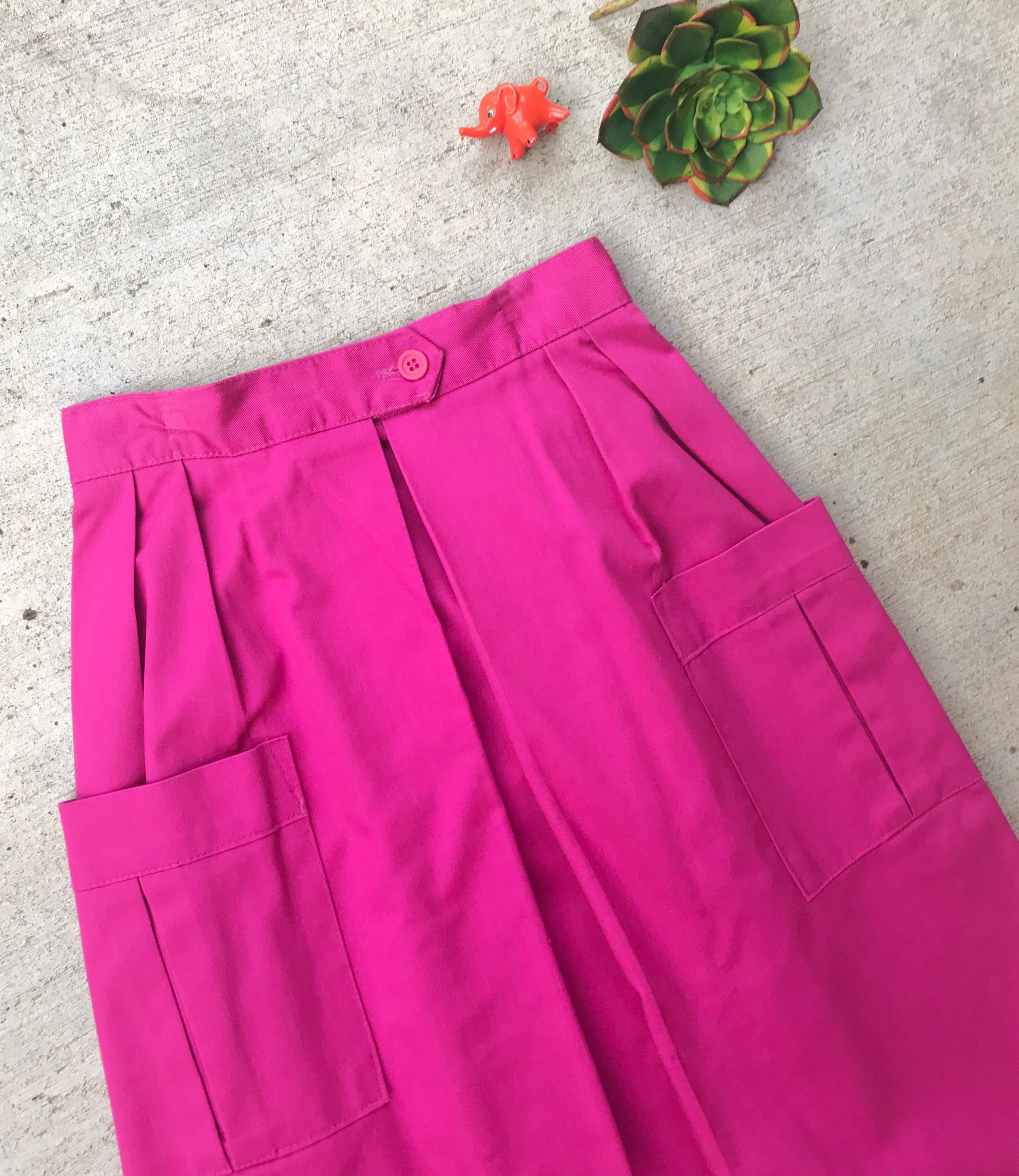 Vintage 80s Pick A Color A-LINE SUMMER SKIRT small/medium | Etsy