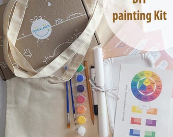 DIY Tote Bag Painting Kit, Gift, Free Creativity Exploration