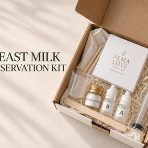 母乳保存材料キット ― DIY母乳ジュエリーキット、約5個作成可能