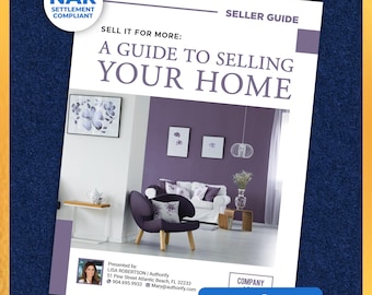 Home Seller Guide Template, Real Estate Listing Presentation (Canva)