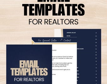Plantilla de correo electrónico para inmobiliarias, paquete de boletines informativos para agentes inmobiliarios, correo electrónico para la agricultura inmobiliaria, correos electrónicos de prospección, campaña de goteo para clientes anteriores