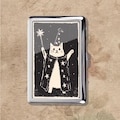 Magic Cat Retro Art Nouveau Vintage Metal Cigarette Case, Purse Joint Holder, Business Card ID Holder Wallet product logo