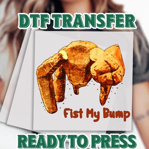 Project Hail Mary Rocky DTF Transfer, Fist My Bump Funny Alien Shirt Design, Sci Fi Book Fan Gift, Retro Alien DTF
