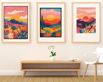 Zen Landscape Art Print: Japanese Minimalist Decor (Digital Download)