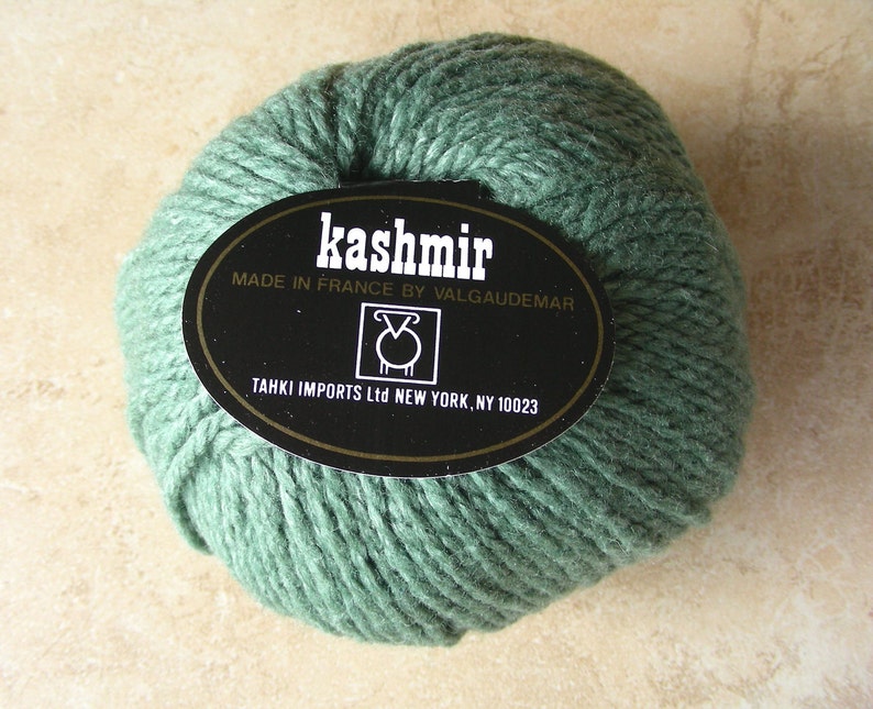Yarn Kashmir Merino Wool Silk Cashmere Light Green Tahki Etsy