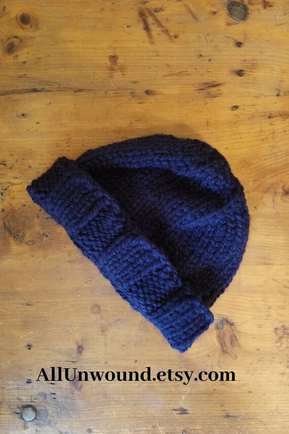 navy blue stocking cap