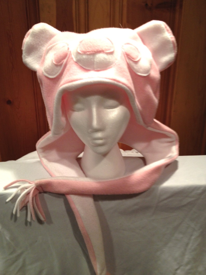 Baby Pink Chicago Bears Inspired Fleece Hat US PAT. Etsy