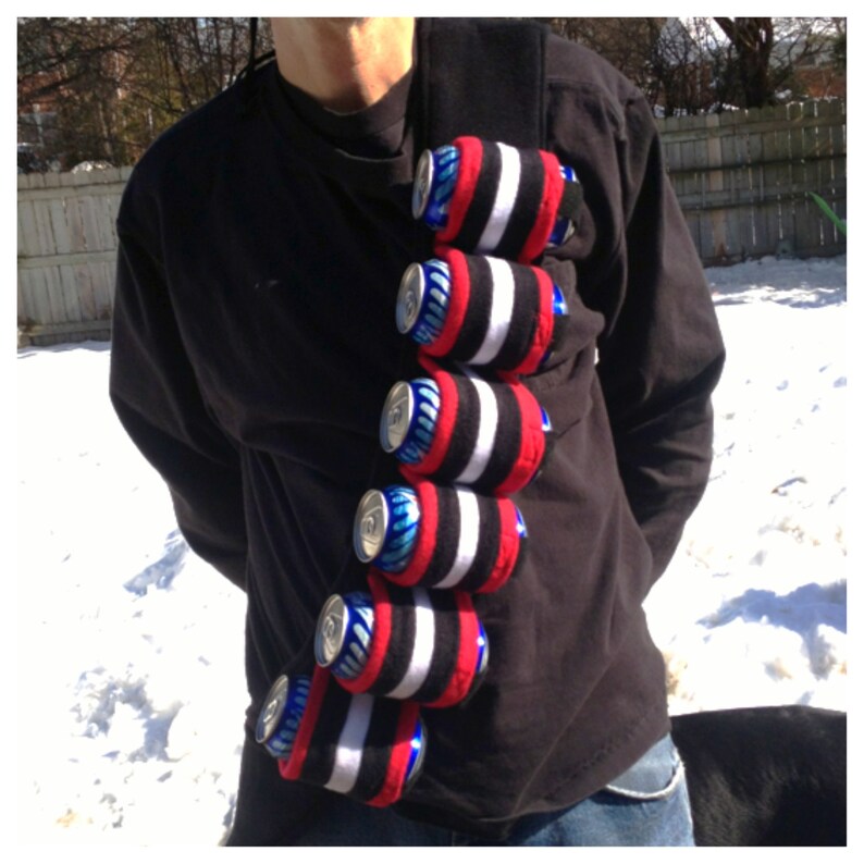 Beerdoleer Over the Shoulder Beer Holder Tailgaters Dream Etsy