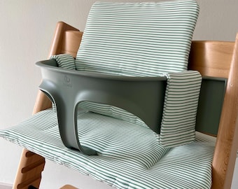 Cojín trona Stokke Tripp Trapp impermeable | Funda asiento bebé ajustable | Cojín bebé lavable | High chair cushion