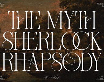Sherlock Serif Font – Elegant Ligatures, Logo & Branding