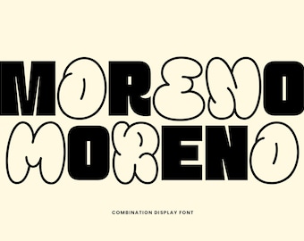 Moreno | Combination Display Font