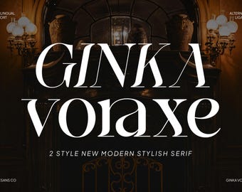 Ginka Voraxe Serif Font – Modern Elegant Typeface