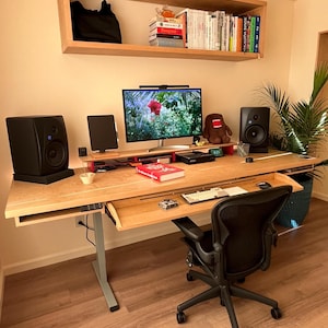 Standing Desk Plans: Extra Wide DIY Desk with Outlet Tray (Digital Download)