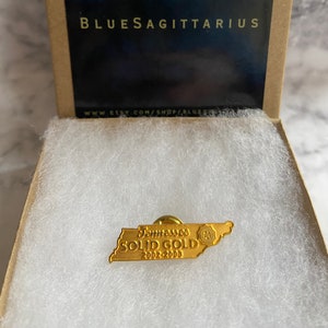Vintage pin Tennessee “solid gold 2002-2003” American Legion Auxiliary