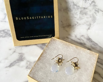 Vintage faux pearl teardrop dangle earrings