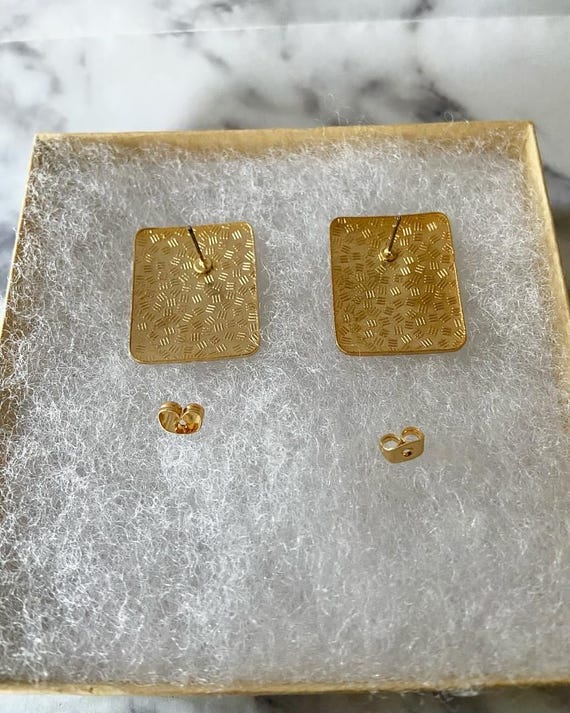 Vintage large white peach rectangular floral cloi… - image 7