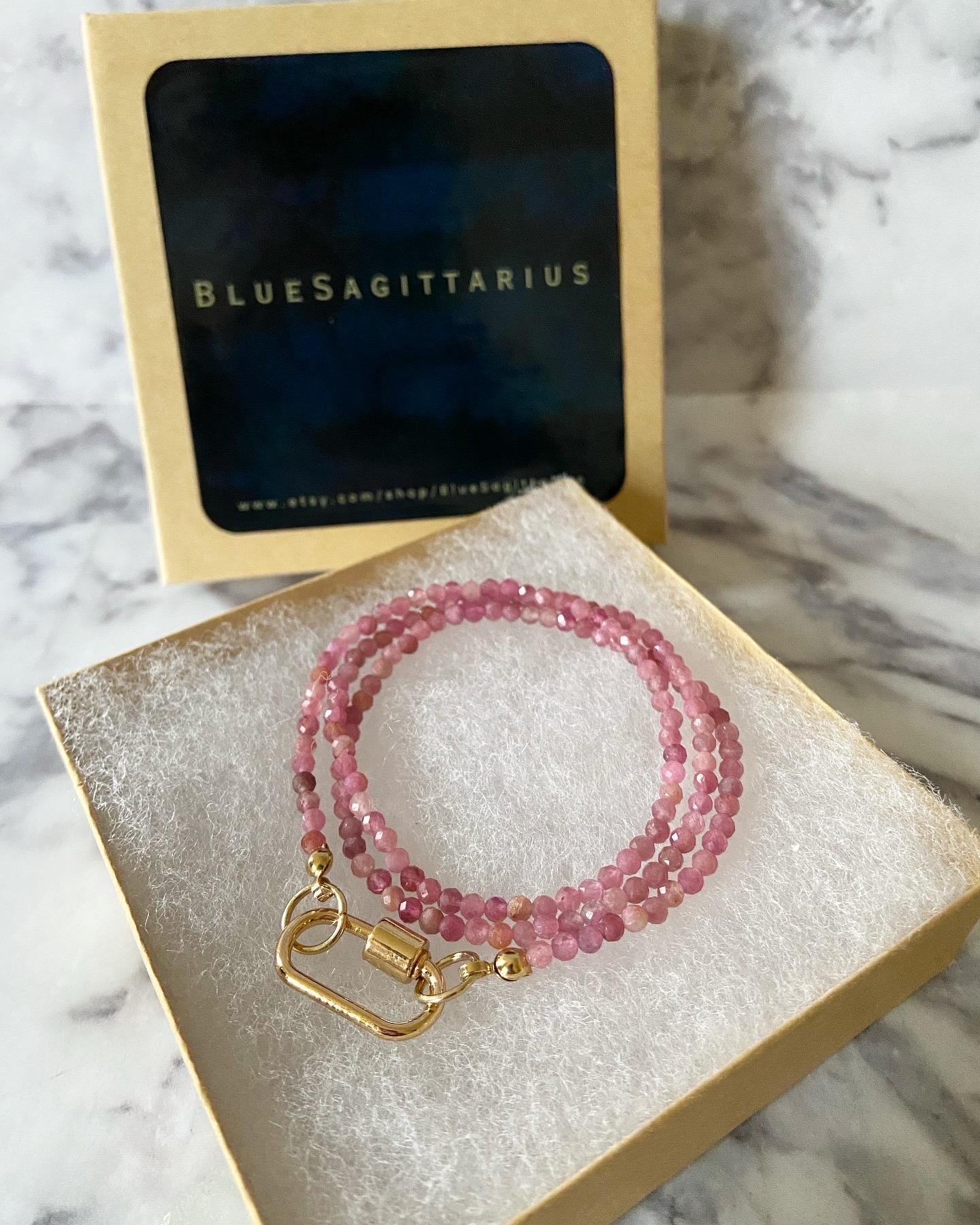 Crystal Ribbon Necklace - Etsy