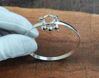 Einstellbar 925 Sterling Silber Armreif: Boho Handmade Schmuck GESCHENK FÜR FRAUEN