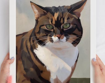 Pet Oil Painting Commission Portrait, Custom Oil Portrait, Dog Oil Painting, Custom Oil Painting From Photo, Hand Painted Pet Portrait
