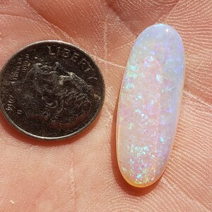 9.1 Ct. Coober Pedy Opal 28.3 x 9.7 mm Australia Natural image 3