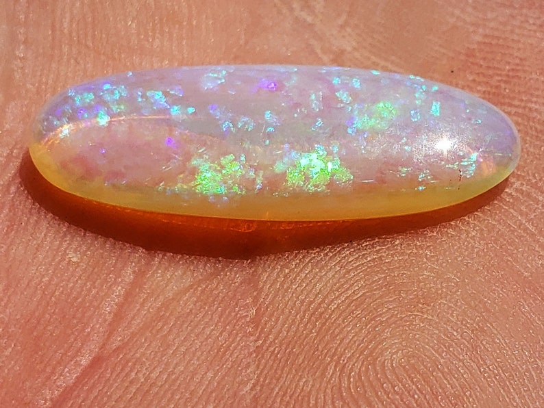 9.1 Ct. Coober Pedy Opal 28.3 x 9.7 mm Australia Natural image 5