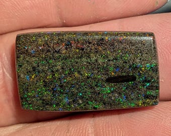 Andamooka Rainbow Matrix Opal - 28 Cts - Australian - Sugar Treated - Not Coated