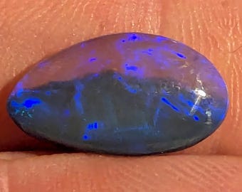 Lightning Ridge Black Opal - 3.1 Ct. - 16.6 x 9.2 mm - Natural -  Australian