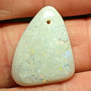 15 Ct. White Base Opal - Drilled - Coober Pedy, Australia