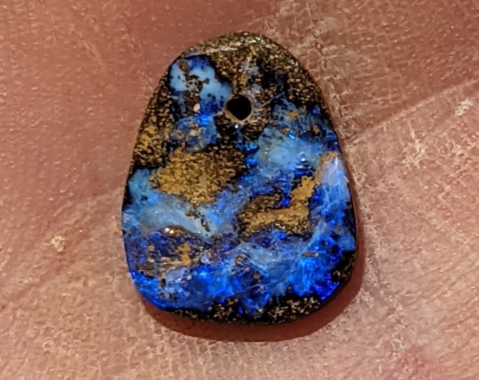 2.9 Ct. Boulder Opal - Top Drilled - Koroit; Australia - 13.3 x 10.6 mm