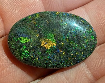 Andamooka Rainbow Matrix Opal - 34 Cts - Australian - Sugar Treated - Not Coated