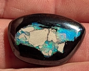 Boulder Opal - 29.9 Ct.  Koroit, Australia - Aqua Colors