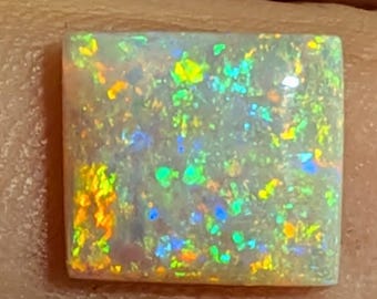 Coober Pedy Australian Opal - 1.8 Ct. - 9.4 x 8.4 mm - Crystal Base