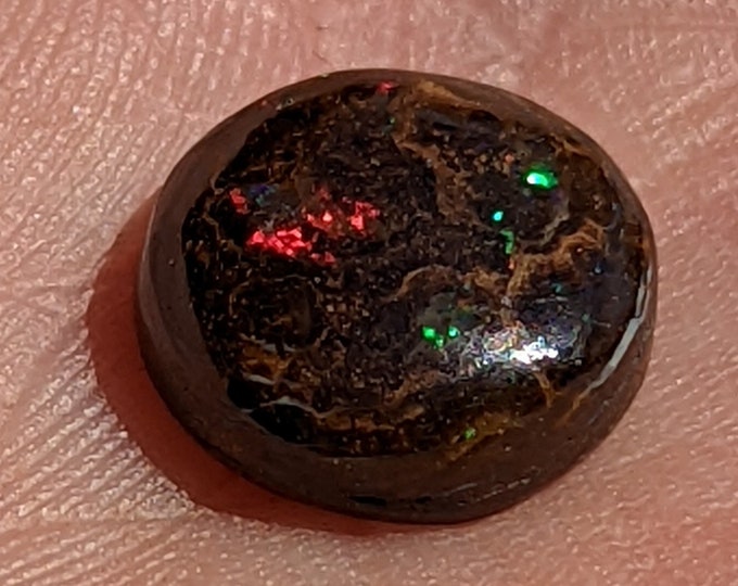 6.3 Ct Boulder Matrix Opal - Winton, Australia - 12.3  mm