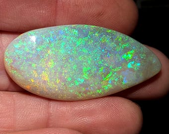 Lightning Ridge Opal - 38 Ct - Huge! - Light/Crystal Base