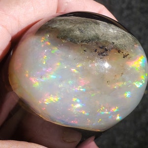 Virgin Valley Nevada Opal - 53 GRAMS. - Wet, With Glass Dome