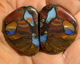 Two Boulder Matrix Pipe Opals - 140 Ct. - Koroit, Australia
