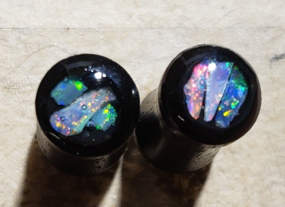 Ear Gauge Plugs Size 2 Ga 6 2 Mm Solid Ebony Wood Etsy Uk