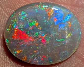 Lightning Ridge Crystal Opal - 13.7 Ct. - 21.2 x 17.3 mm - Natural - Australian