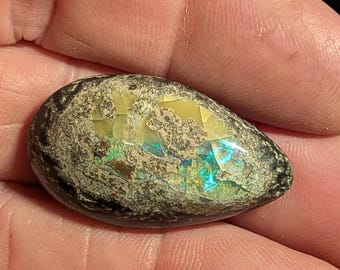 Mexican Leopard Opal - 43.7 Ct. - 35 x 20 mm - Rare In This Grade!