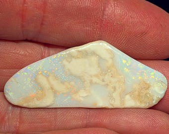 Spencer Idaho Opal - 21 Ct - Solid, Thin Piece - White Body Color