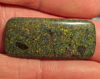 Andamooka Rainbow Matrix Opal - 32.4 Cts - Australian - Sugar Treated - Not Coated