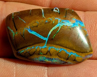 Boulder Opal - 20 Ct.  Koroit, Australia - Aqua Colors