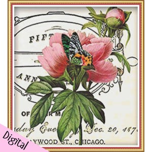 Chicago Pink PDF Cross Stitch Chart - Max colours - Pattern Keeper Compatible*