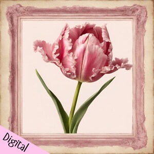 Frilled Tulip PDF Cross Stitch Chart - Pattern Keeper Compatible*